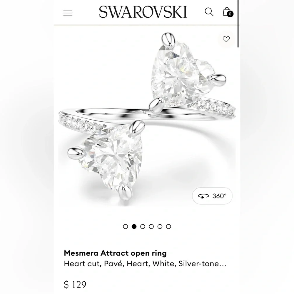 Swarovski Mesmera Crystal Ring - Picture 6 of 9